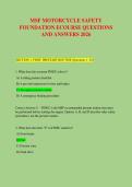 MSF MOTORCYCLE SAFETY &NewLine;FOUNDATION ECOURSE QUESTIONS &NewLine;AND ANSWERS 2026 