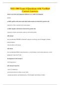 NSG-300 Exam 4 Questions with Verified&NewLine;Correct Answers