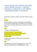 ASB 222 ARIZONA STATE UNIVERSITY FINAL EXAM &vert;LATEST UPDATED 2026&sol;2027 &vert;A COMPLETE SOLUTION ALL ANSWERS GET IT 100&percnt; CORRECT &vert;VERIFIED BEST GRADED A&plus; FOR SUCCESS