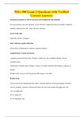 NSG-300 Exam 2 Questions with Verified&NewLine;Correct Answers