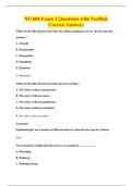 NU 606 Exam 1 Questions with Verified&NewLine;Correct Answers