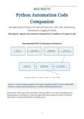 WGU D522 V2 Python for IT Automation Complete Bundle &vert; Master Study Guide &plus; Task 1 & Task 2 Performance Assessment Guides &plus; Python Code Companion &vert; 2026 Updated&period;