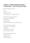 Milady Standard Esthetics Fundamentals Exam Questions and Answers - Your Professional Image