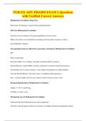 NUR 521 ADV PHARM EXAM 1 Questions&NewLine;with Verified Correct Answers