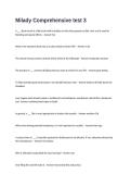 Milady Comprehensive Test Questions and Answers 