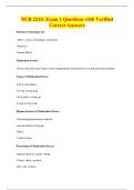 NUR 2214&colon; Exam 1 Questions with Verified&NewLine;Correct Answers