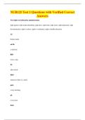NUR125 Test 1 Questions with Verified Correct&NewLine;Answers