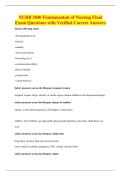 NURB 3040 Fundamentals of Nursing Final&NewLine;Exam Questions with Verified Correct Answers