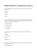 Milady Esthetics- comprehensive Exam Questions and Answers 
