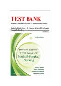 Test Bank for Brunner & Suddarth's Medical-Surgical Nursing &NewLine;16th Edition &vert;All 68 Chapters &vert; Q&A with Rationales &vert; 2026 &NewLine;Update 