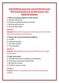 IADC WellSharp Supervisor Level Certification Exam &NewLine;With Actual Questions & Verified Answers&comma; Plus &NewLine;Explained Rationales