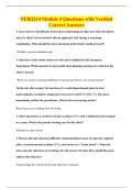 NUR2214 Module 4 Questions with Verified&NewLine;Correct Answers