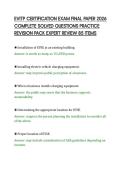 EVITP CERTIFICATION EXAM FINAL PAPER 2026&NewLine;COMPLETE SOLVED QUESTIONS PRACTICE&NewLine;REVISION PACK EXPERT REVIEW 85 ITEMS