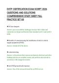 EVITP CERTIFICATION EXAM SCRIPT 2026&NewLine;QUESTIONS AND SOLUTIONS&NewLine;COMPREHENSIVE STUDY SHEET FULL&NewLine;PRACTICE SET 85