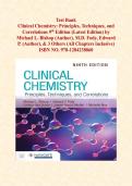Test Bank for Clinical Chemistry&colon; Principles&comma; Techniques&comma; and Correlations by Michael L&period; Bishop&comma; M&period;D&period; Fody&comma; Edward P&period;&comma; & 3 Others &lpar;All Chapters inclusive&rpar; &vert;Comprehensive 1005 Multiple Choice Questions Review with Answers and Rationales