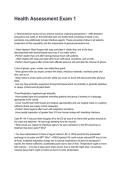 Health Assessment Exam 1 Latest 2026&sol;2027 Questions and Verified Solutions&NewLine;