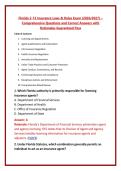 Florida 2-15 Insurance Laws & Rules Exam &lpar;2026&sol;2027&rpar; &ndash; &NewLine;Comprehensive Questions and Correct Answers with &NewLine;Rationales Guaranteed Pass