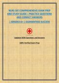 NURS 307 COMPREHENSIVE EXAM PREP AND STUDY GUIDE &vert; PRACTICE QUESTIONS AND CORRECT ANSWERS