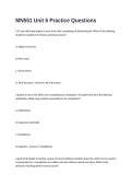 MN551 Unit 6 Practice Exam Questions and Answers