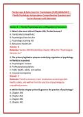 Florida Laws & Rules Exam for Psychologists &lpar;FLRE&rpar; &lpar;2026&sol;2027&rpar; &ndash; &NewLine;Florida Psychology Jurisprudence Comprehensive Questions and &NewLine;Correct Answers with Rationales