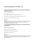 Evolutionary Biology Exam 1 Practice 2026 &ndash; FSU&NewLine;