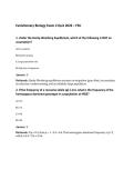 Evolutionary Biology Exam 2 Quiz 2026 &ndash; FSU&NewLine;