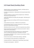 U&period;S Coast Guard Auxiliary Exam Questions and Answers &lpar;2026&sol;2027&rpar;&NewLine;