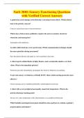 Nurb 3040&colon; Sensory Functioning Questions&NewLine;with Verified Correct Answers