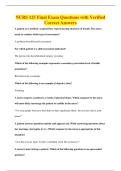 NURS 125 Final Exam Questions with Verified&NewLine;Correct Answers