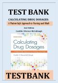 Test Bank for Calculating Drug Dosages&colon; A Patient-Safe Approach To Nursing And Math 2nd Edition&comma; 2e&comma; By Sandra Luz Martinez De Castillo And Maryanne Werner&comma; All Chapters 1-22 &vert; LATEST