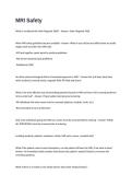 MRI Safety-Exam Questions and Answers