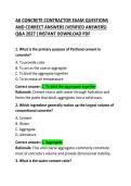 AK Concrete Contractor Exam Questions and Correct Answers