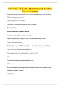 PNVN 1521 EXAM 1 Questions with Verified&NewLine;Correct Answers
