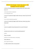 PNVN 1521 Study Guide Questions with&NewLine;Verified Correct Answers