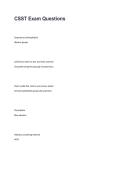 CSST Exam Questions 2026 &ndash; Practice Questions&comma; Answers & Exam Review &vert; Study Guide