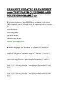 EXAM CCT UPDATED EXAM SCRIPT&NewLine;2026 TEST PAPER QUESTIONS AND&NewLine;SOLUTIONS GRADED A&plus;