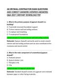 AK Drywall Contractor Exam Questions and Correct Answers