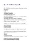 NEA-BC Certification  &vert;EXAM  Questions and Answers &lpar;2026&sol;2027&rpar;&NewLine;