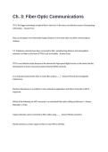Ch&period; 3 Fiber-Optic Communications-Exam Questions and Answers