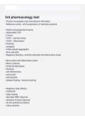 3rd Pharmacology Test &ndash; Practice Questions&comma; Answers & Exam Review