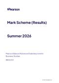 Edexcel AS Level June 2026 Business Paper 2 Managing Business Activities Mark Scheme