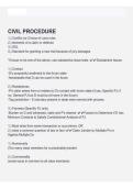 Civil Procedure &ndash; Practice Questions&comma; Answers & Exam Review