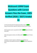 Mckissock USPAP Exam Questions with Correct Answers Pass the Exam&comma; 100&percnt; Verified &lpar;2026 &sol; 2027&rpar; Graded A&plus;