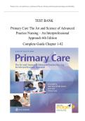 Test Bank For Primary Care Art And Science Of Advanced Practice Nursing-An Interprofessional Approach 6th Edition by Debera J&period; Dunphy&comma; Lynne M&period;&semi; Winland-Brown&comma; Jill E&period;&semi; Porter&comma; Brian Oscar&semi; Thomas
