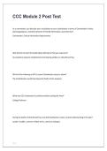 CCC Module 2 Post Test 2026&sol;2027 &vert; Mission Command & Leadership Essentials Study Guide&comma; Practice Questions & Verified Answers &vert; Army Captains Career Course Exam Prep