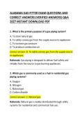 Alabama Gas Fitter Exam Questions and Correct Answers