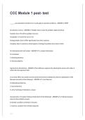 CCC Common Core Module 1 Post Test 2026&sol;2027 &vert; Leadership & Army Profession Study Guide&comma; Practice Questions & Verified Answers &vert; Army CCC Exam Prep