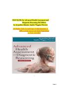 TEST BANK FOR Advanced Health Assessment and Diagnostic Reasoning 5th Edition by Jacqueline Rhoads&comma; Sandra Wiggins Petersen ISBN&colon;978-1284295306 COMPLETE GUIDE ALL CHAPTERS COVERED 100&percnt; VERIFIED A&plus; GRADE ASSURED&excl;&excl;&excl;&excl;NEW LATEST UPDATE&excl;&excl;&excl;&excl;&excl;