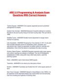 ARE 5&period;0 Programming & Analysis Exam Questions With Correct Answers