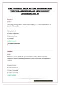 FIRE FIGHTER 2 EXAM &vert;ACTUAL QUESTIONS AND VERIFIED ANSWERS&vert;BRAND NEW 2026-2027 UPDATE&vert;GRADED A&plus;